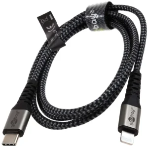 Lade- und Synchronisationskabel USB-Cfür Apple iPhone/iPad schwarz