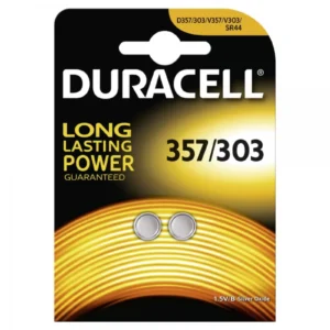 Duracell Knopfzelle 303/ 357/ SR44 / SR44W / SR1154W 2er Blister