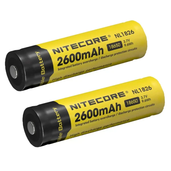 2x Nitecore Li-Ion Spezial-Akku 18650 2600mAh