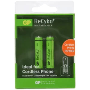 Akku für GP HR03 Micro AAA 2er Blister 650mAh