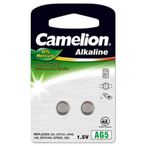 Camelion Knopfzelle LR48 LR754 AG5 2er Blister