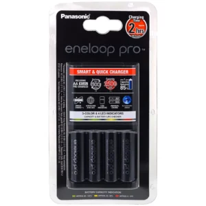 Ladegerät Panasonic eneloop BQ-CC55E  inkl. 4 Stück AA eneloop Pro 2500mAh