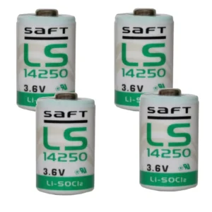 4x Lithium Batterie Saft LS14250 1/2AA 3