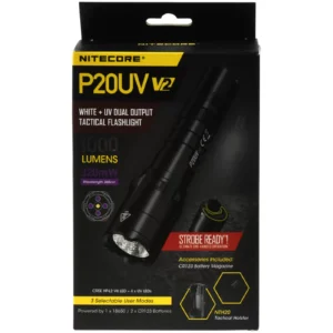 Nitecore P20UV V2 taktische Taschenlampe - max. 1000Lumen - Weißlicht & UV-Licht