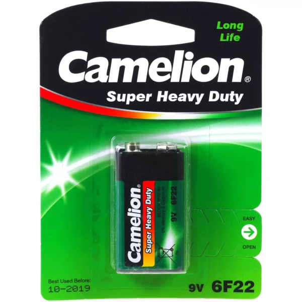 Batterie Camelion Super Heavy Duty 6F22 9-V-Block (10 x 1er Blister)