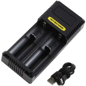 Nitecore USB-C CI2 Ladegerät mit 2 Ladeschächten für Li-Ion-