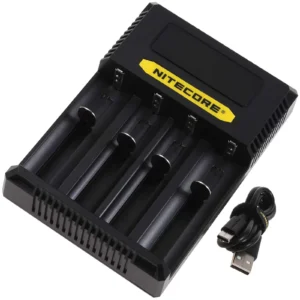 Nitecore USB-C CI4 Ladegerät mit 4 Ladeschächten für Li-Ion-