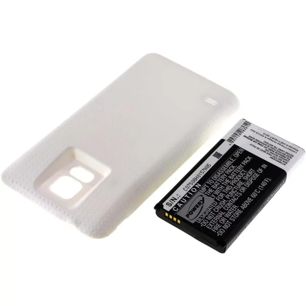 Akku für Samsung Galaxy S5/ Typ EB-B900BC Weiß 5600mAh