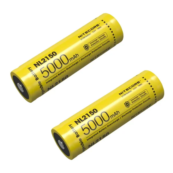 2x Nitecore Li-Ion Akku Typ 21700 NL2150