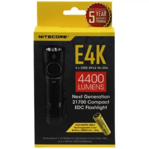 Nitecore E4K Tactical EDC-Lampe