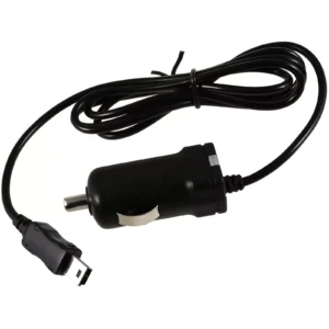 Powery KfZ-Ladekabel f. Navigationssysteme mit integr. TMC-Antenne 12-24V auf 1x Mini-USB 1000mA