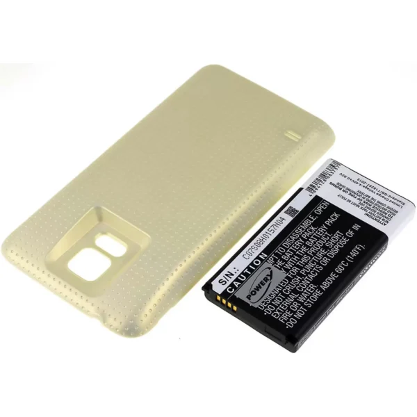 Akku für Samsung Galaxy S5/ Typ EB-B900BC Gold 5600mAh