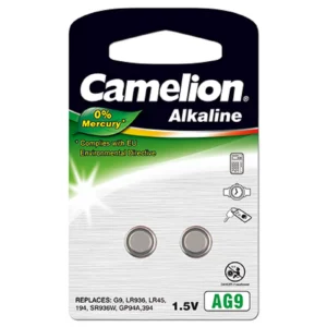 Camelion Knopfzelle 394 LR45 LR936 AG9 SR936W 2er Blister