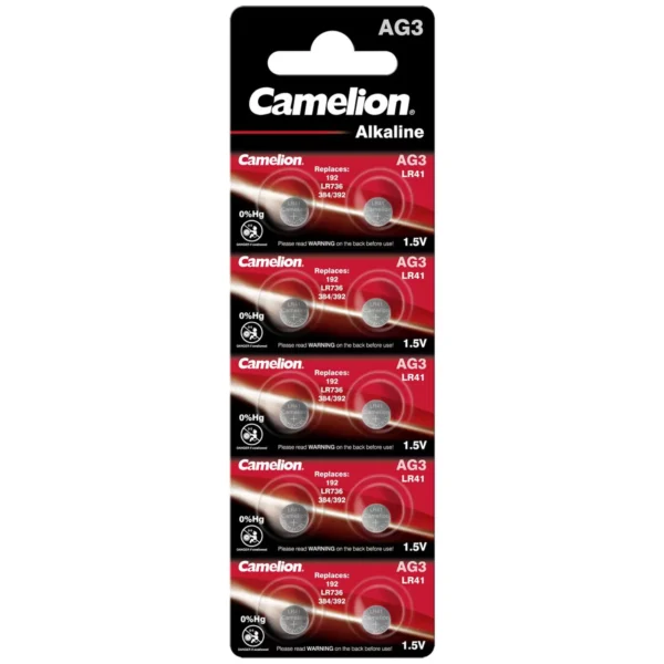 Camelion Knopfzelle LR41 LR1136 AG3 10er Blister