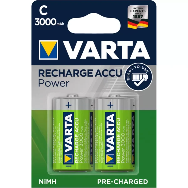 Varta Akku Ready to Use 56714 Baby C LR14 HR14 3000mAh NiMH 2er Blister