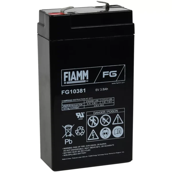 FIAMM Blei Akku FG10381 6V 3