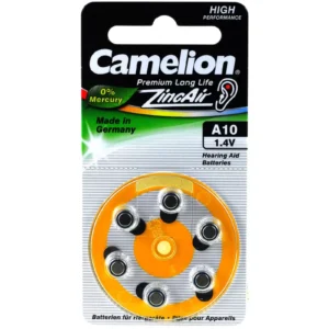 Camelion Hörgerätebatterie A10 ZL10 PR70 PR536 AE10 DA10 10AE V10AT PR230 6er Blister