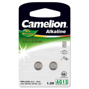 Camelion Knopfzelle 357 LR44 LR1154 AG13 A76 V13GA 2er Blister