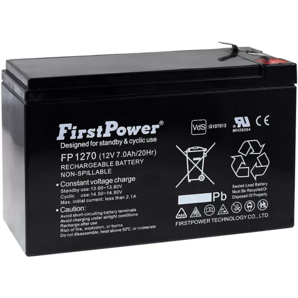 FirstPower Blei-Gel Akku FP1270 VdS