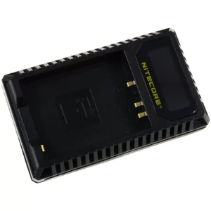 Ladegerät Nitecore FX1 für Fuji Camera Akkus Dual Slot USB mit LCD-Display
