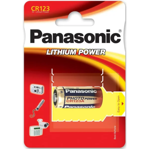 Foto Batterie Panasonic Photo Power 123 CR123A RCR123 1er Blister