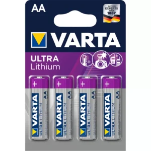 Varta Ultra Lithium AA Mignon / LR6 Batterie 4er Blister