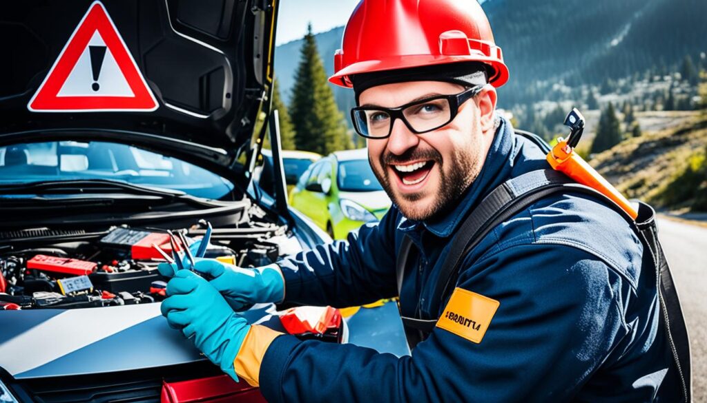 Sicherheitsausrüstung Autobatterie
