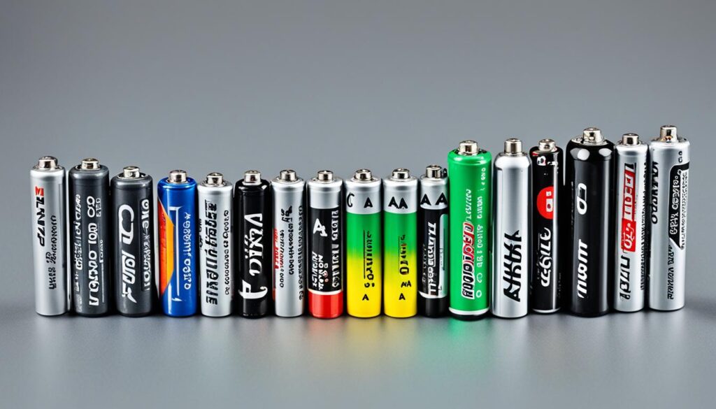 Unterschiede zwischen AA, AAA, C, D und 9V Batterien