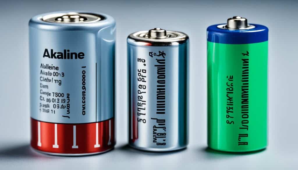 Vergleich von Alkali- gegenüber Lithiumbatterien